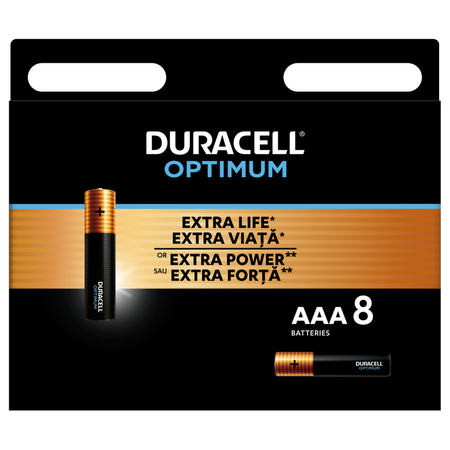 Duracell Batterien OPTIUMUM AAA LR03 Blister 8 Stück