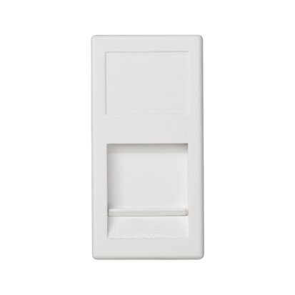 IT-/Telefonplatte K45/2 1xRJ mit Abdeckungen PANDUIT flach weiß 25,5x45mm KA69/9