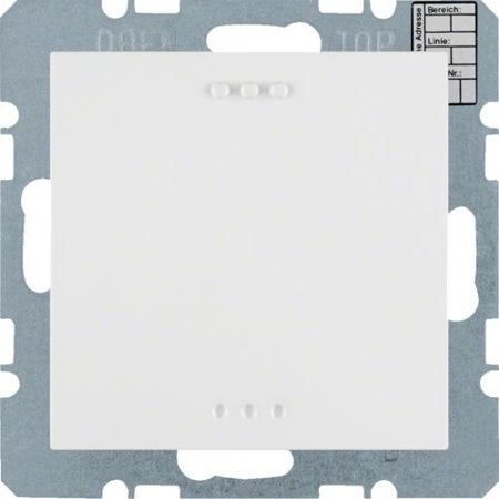 KNX CO2 Sensor mit Luftfeuchte- und Temperaturregler S.x/B.x polarweiß matt Hager 75441389